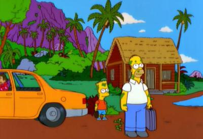 Little Big Mom Homer & Bart arrive on Molokai colony